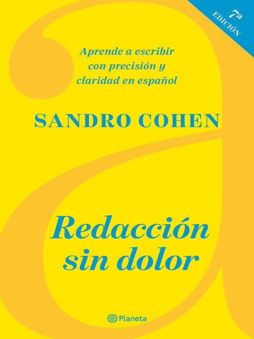Title details for Redacción sin dolor (Séptima edición) by Sandro Cohen - Available
